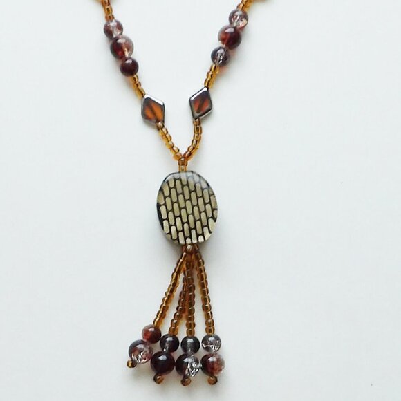 Bundle of 2 Longer Length Necklaces 36" Long Beaded - Picture 4 of 9